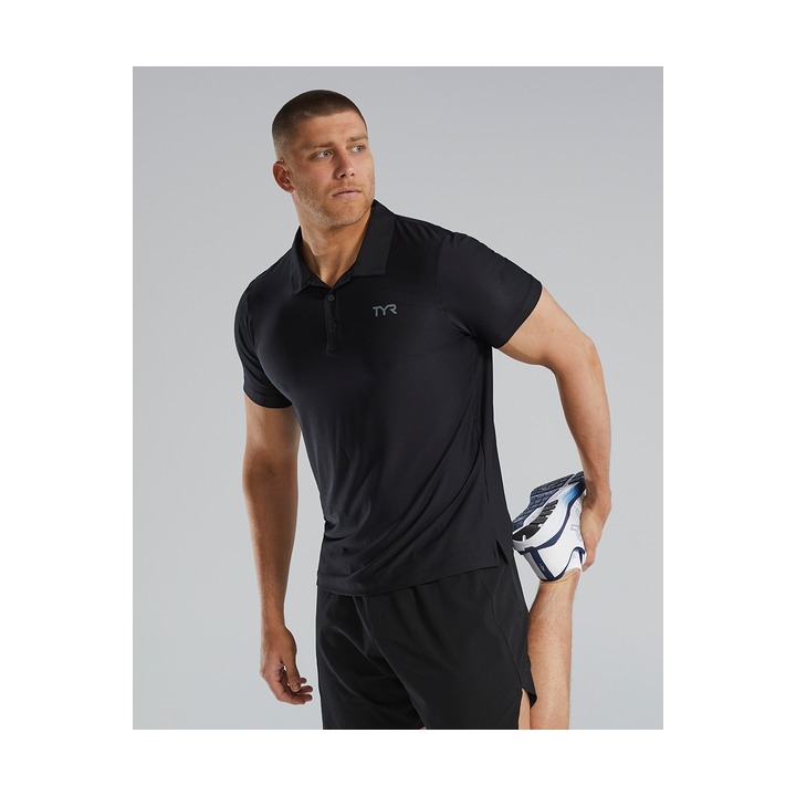 Tyr Men's ClimaDry Short Sleeve Polo- Solid product image