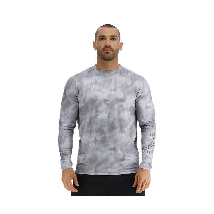 Tyr SunDefense Men's Vented Long Sleeve Crew Shirt - Turbulent product image