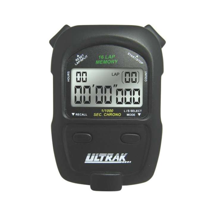 Ultrak 16 Memory 2 Line Display Stopwatch product image